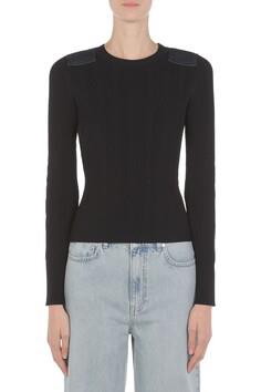 MSC-K1V0914 NAVY&DENIM KNIT TOP