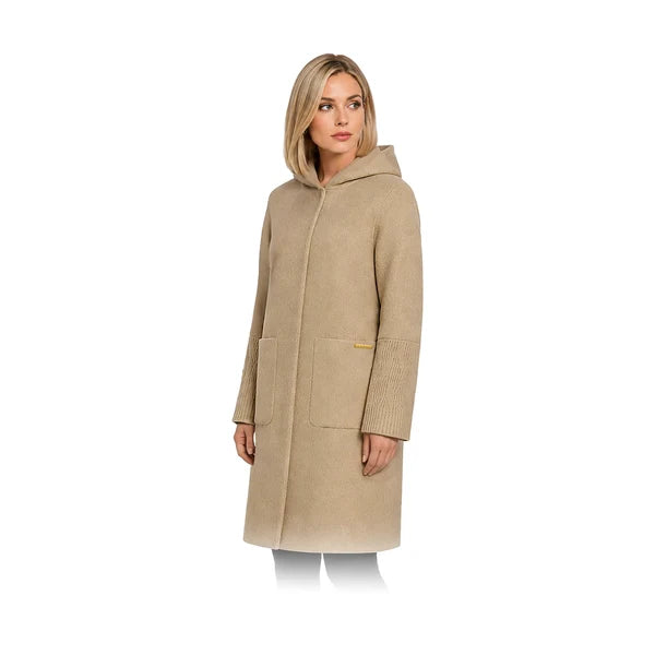 ARB-8026 OATMEAL WOOL COAT