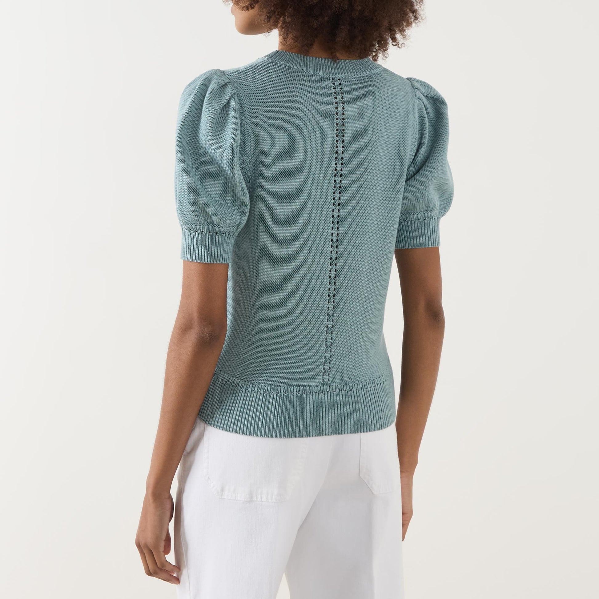 MRL-2613361074 MLSSUMERO BLUE KNIT TOP