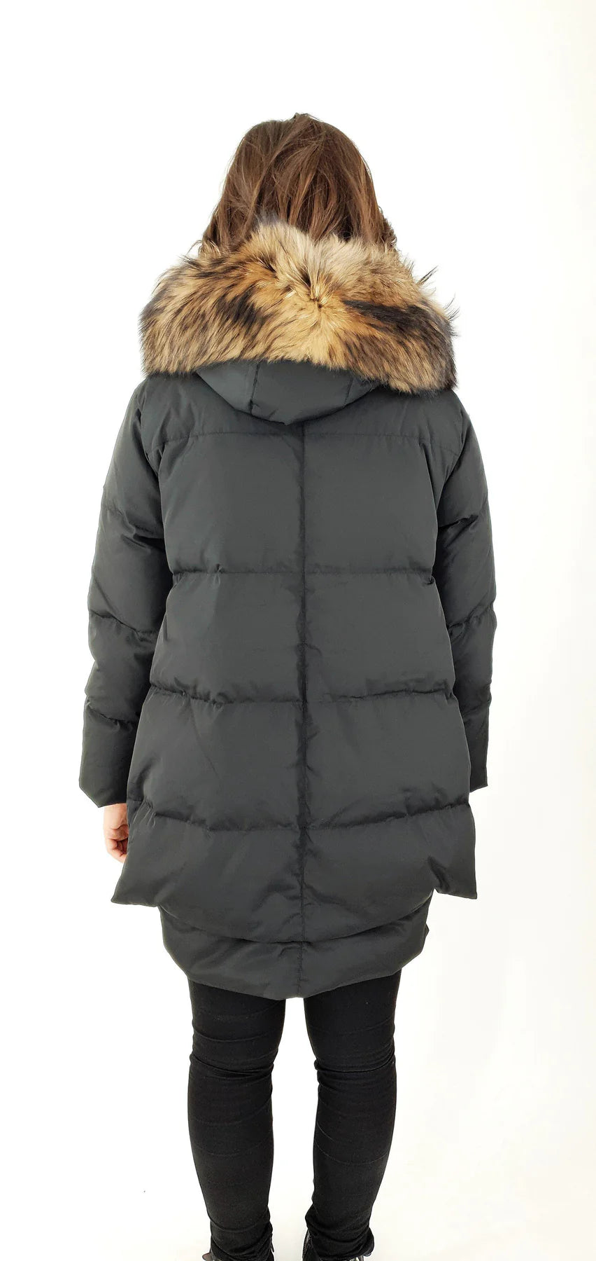 LVN-MICHELLE BLACK&RACOON FUR JACKET