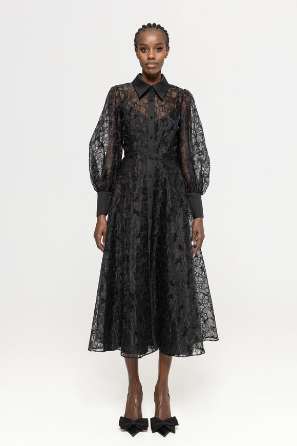 NISSA BLACK LACE DRESS