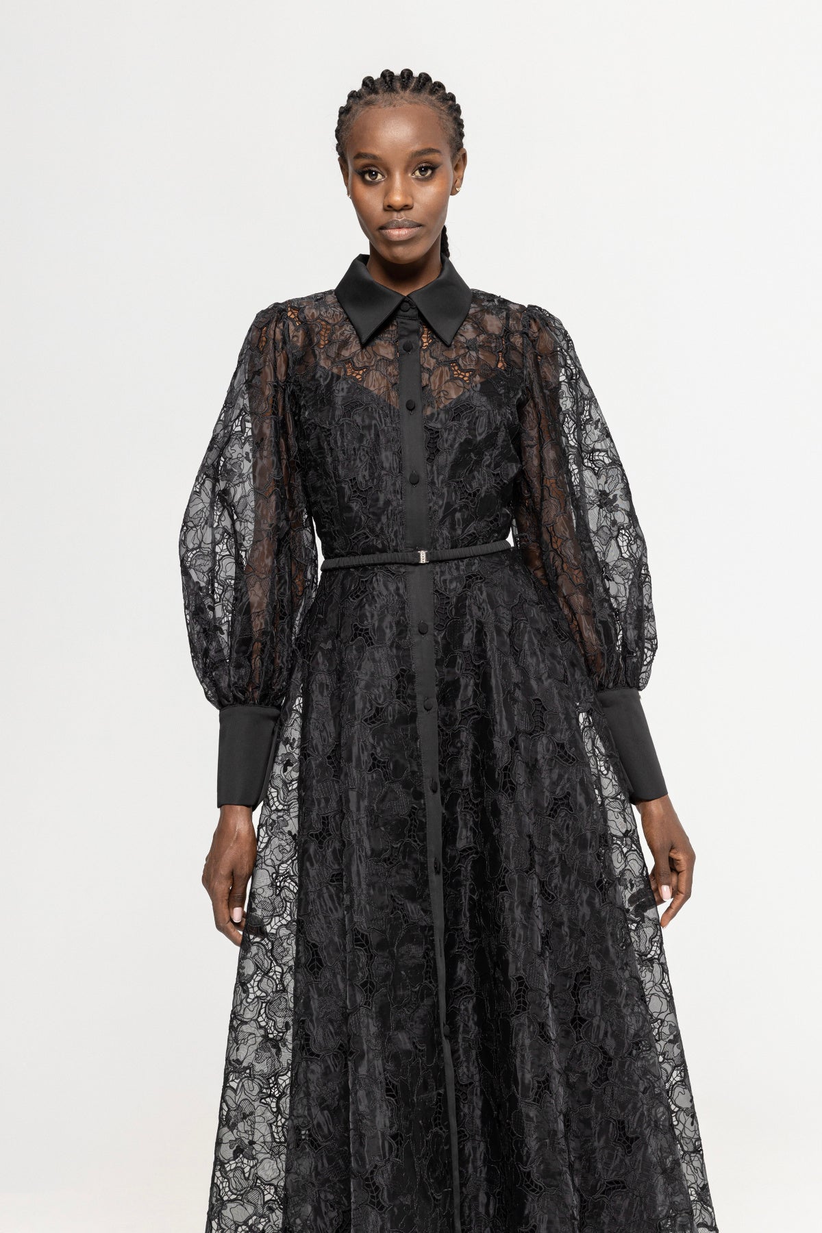NIS-RC14863 BLACK LACE DRESS