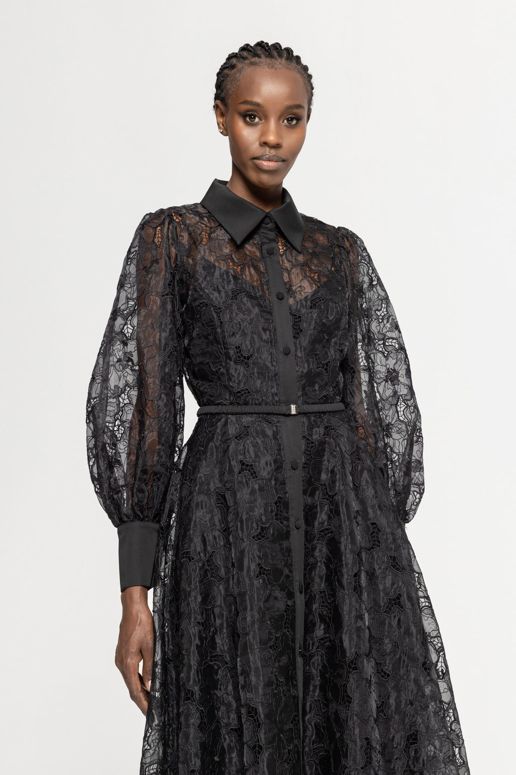 NIS-RC14863 BLACK LACE DRESS