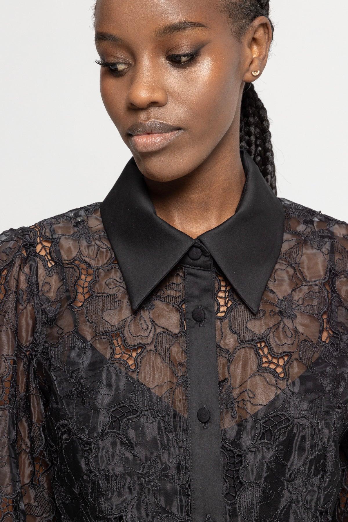 NIS-RC14863 BLACK LACE DRESS