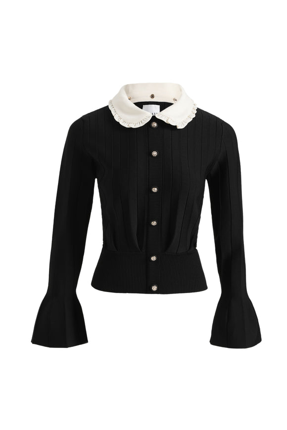 EDP-071506 BLACK&WHITE COLLAR TOP