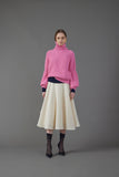 CTE-SK15866107 IVORY KNIT SKIRT
