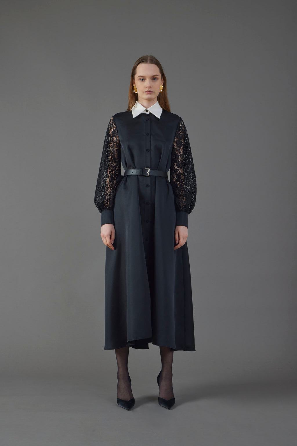 CTE-DS282 655 CLELIA BLACK&WHITE DRESS