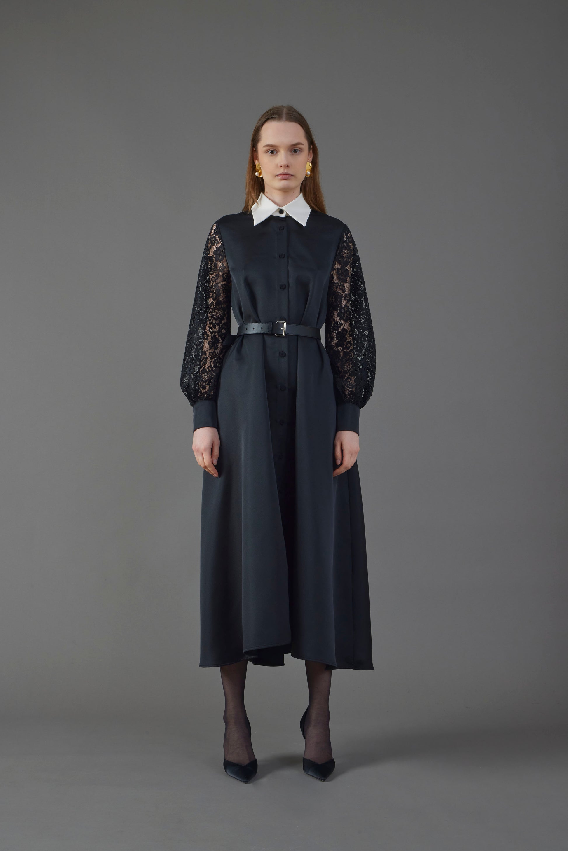 CTE-DS282 655 CLELIA BLACK&WHITE DRESS