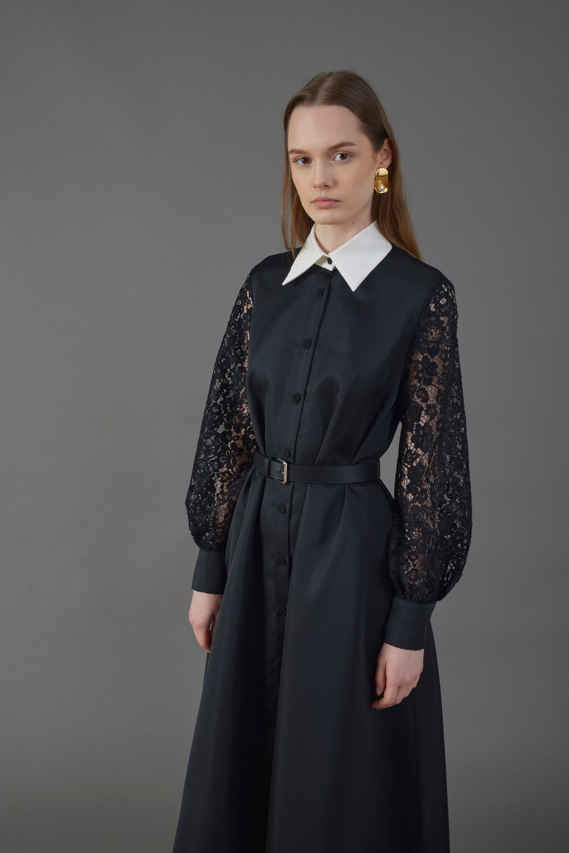 CTE-DS282 655 CLELIA BLACK&WHITE DRESS