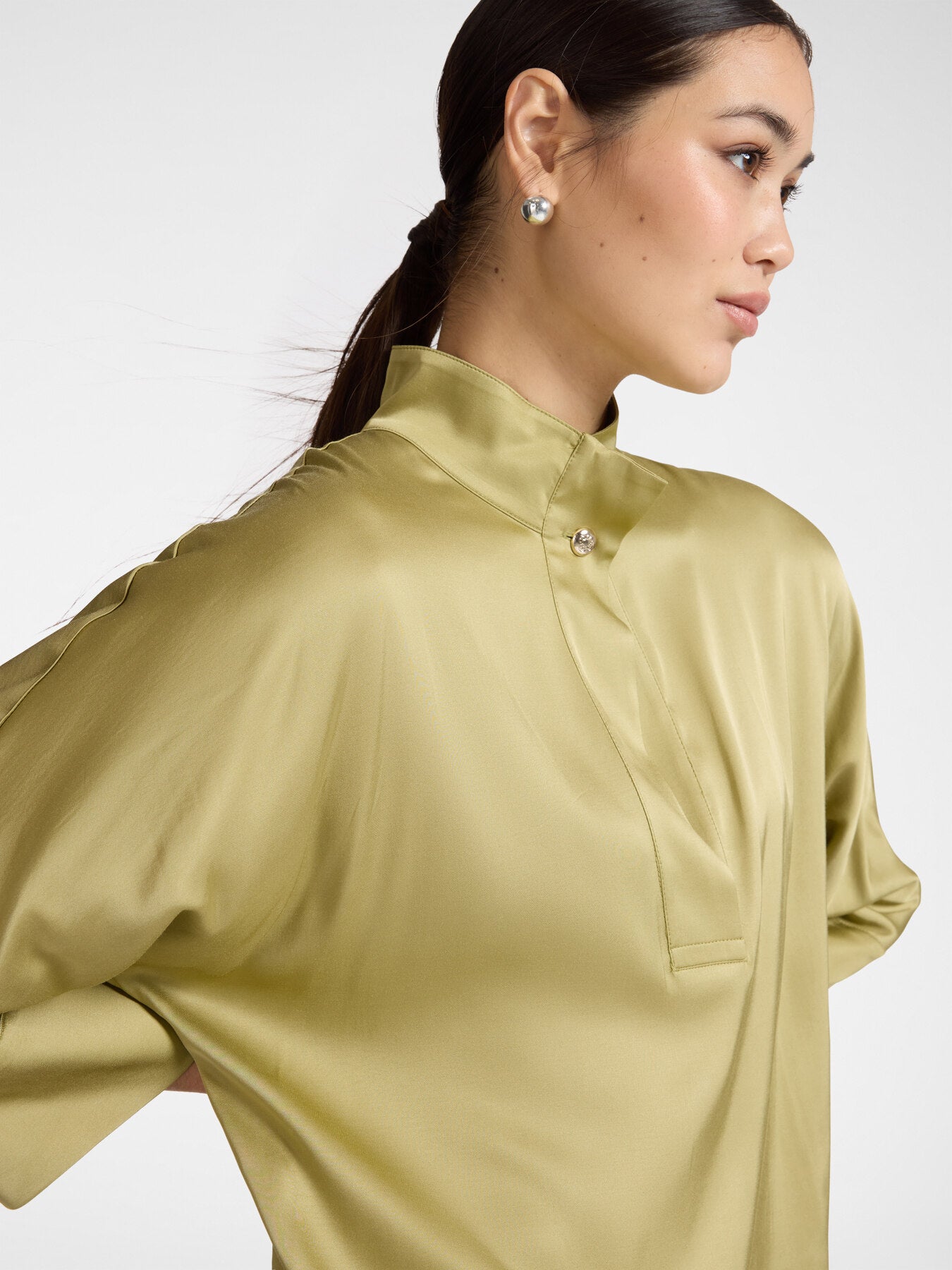 ELM-2153Z000038 AVOCADO KIMONO POLO SHIRT