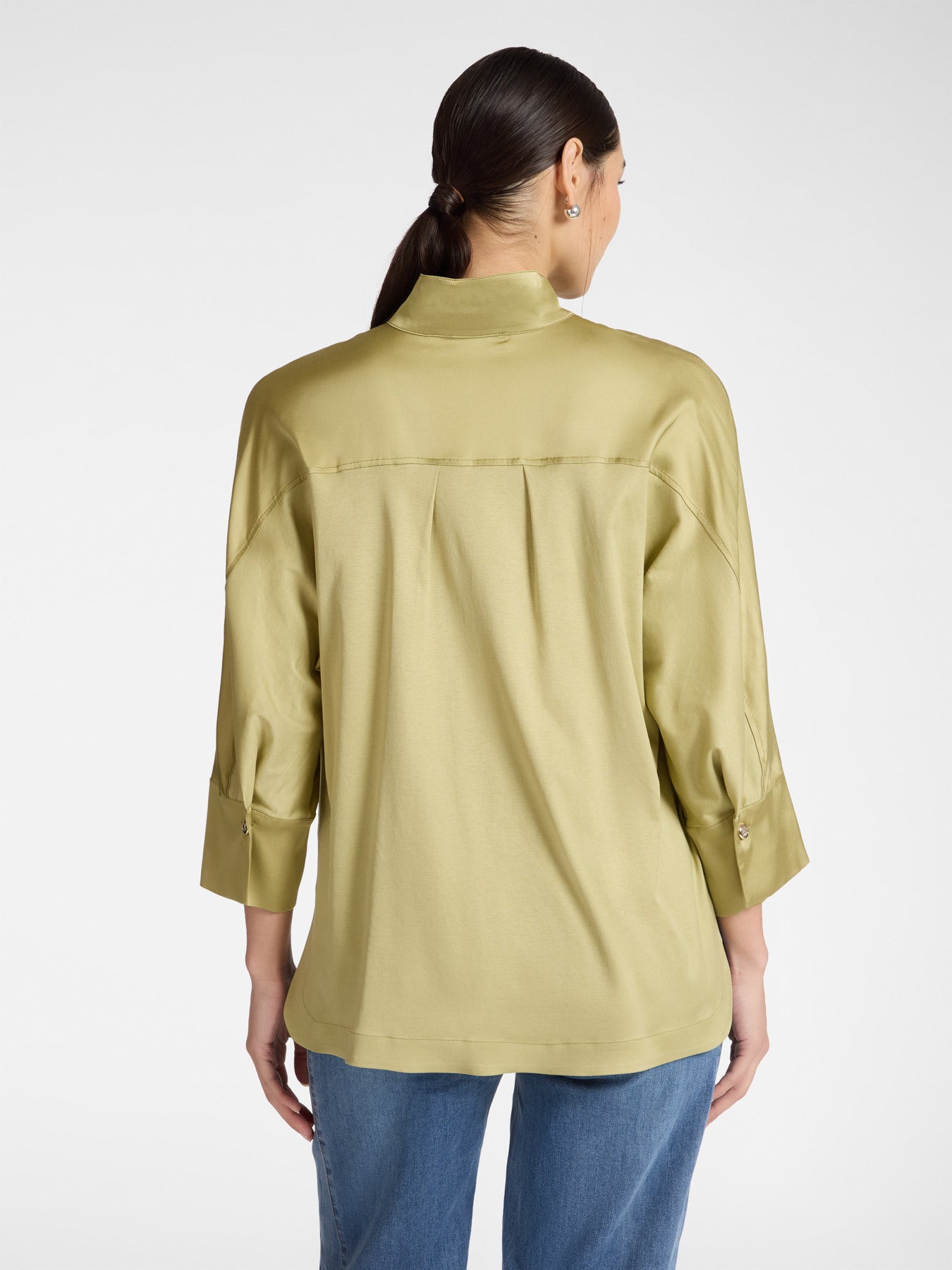 ELM-2153Z000038 AVOCADO KIMONO POLO SHIRT