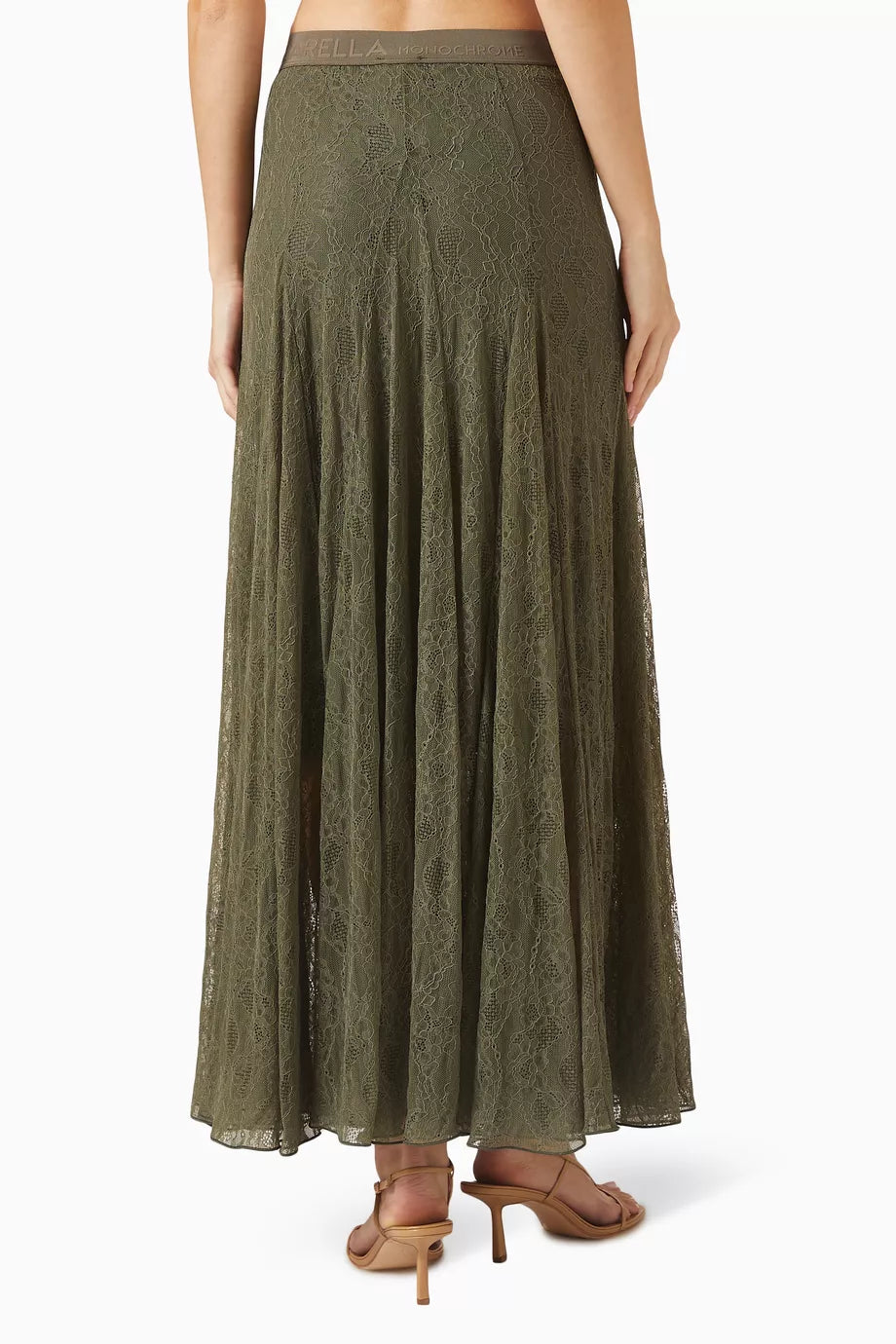 MRL-2523776025 AVENUE OLIVE LACE KIRT