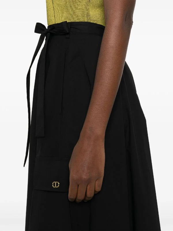 TWS-241TF2011 BLACK POCKET SKIRT