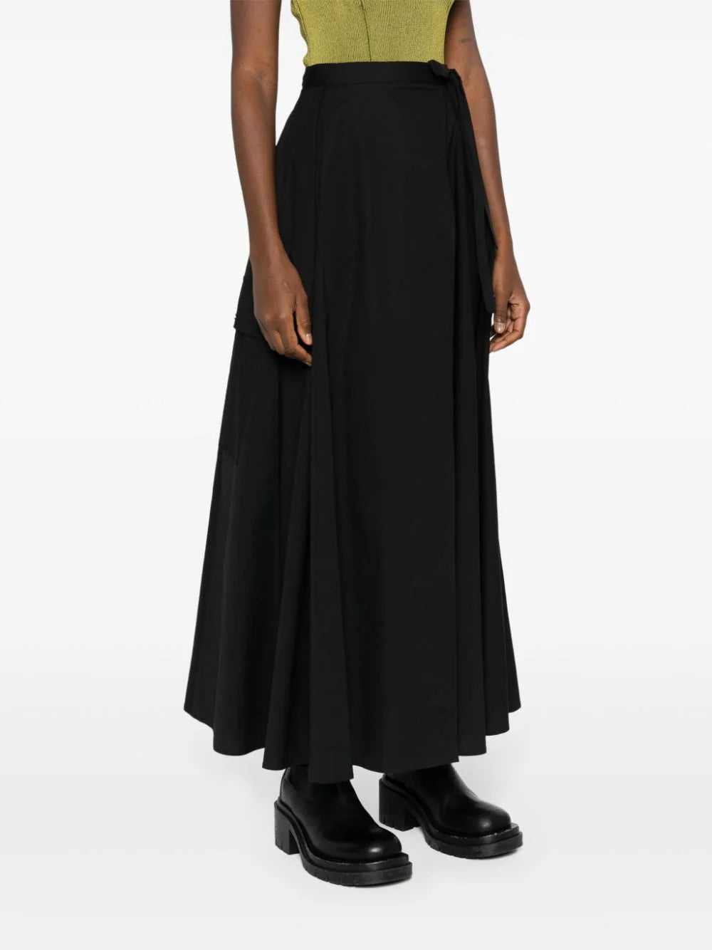 TWS-241TF2011 BLACK POCKET SKIRT