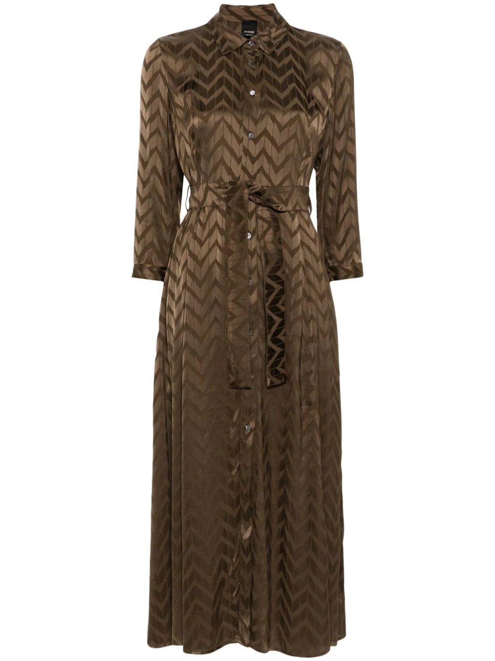 PKO-104260 SUSHI GREEN ZIGZAG DRESS
