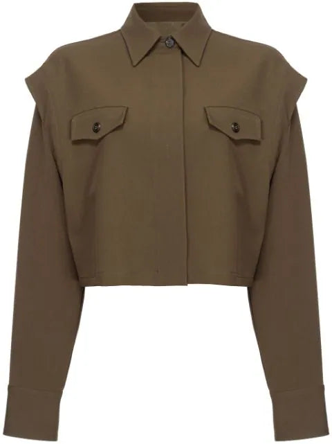 PINKO-104197 FIORIERA GREEN BLOUSE