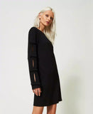 TWS-241AP2301 KNITTED DRESS BLACK