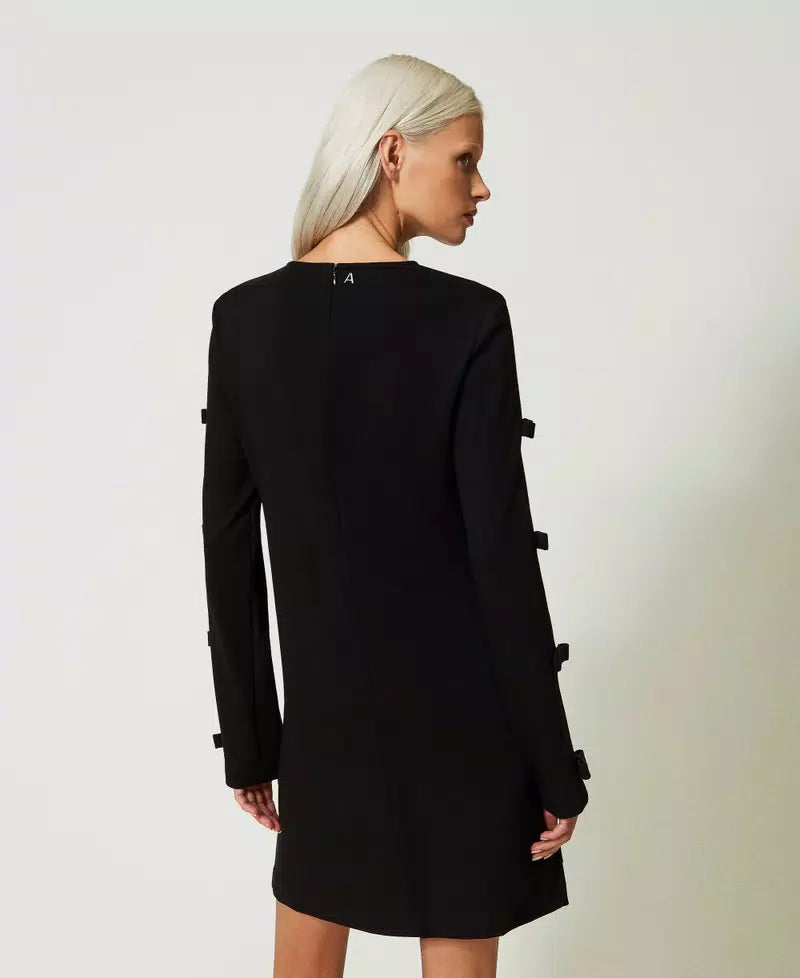 TWS-241AP2301 KNITTED DRESS BLACK