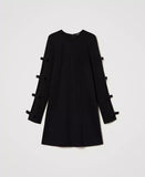 TWS-241AP2301 KNITTED DRESS BLACK