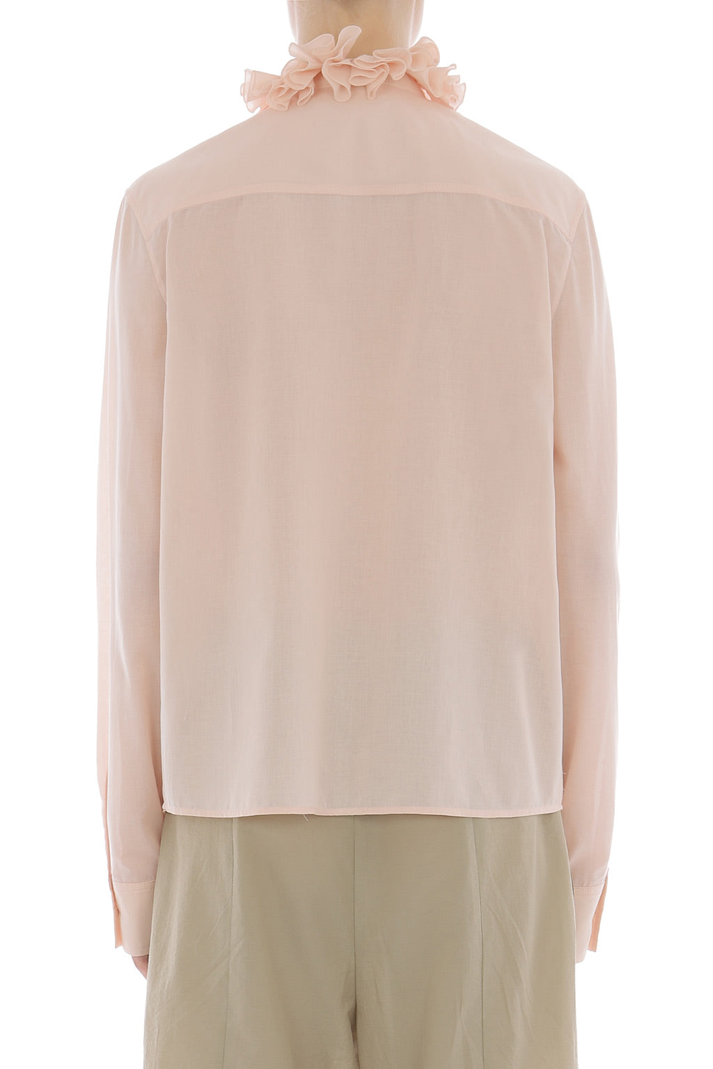 PHY-A0214 PINK RUFFLE BLOUSE