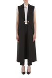 MSC-J1001 BLACK CHAIN LONG WAISTCOAT