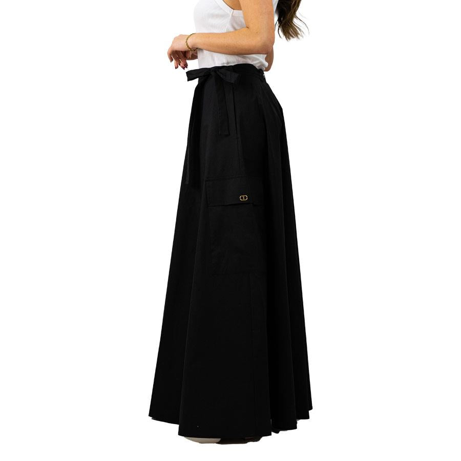 TWS-241TF2011 BLACK POCKET SKIRT