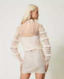 TWS-241TT2041 WHITE LACE BLOUSE