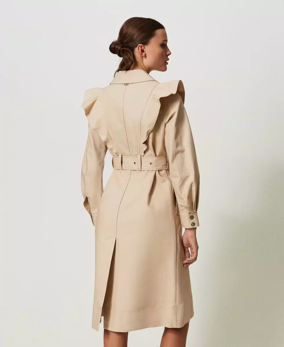 TWS-241TP2230 ALMOND MILK OVERCOAT