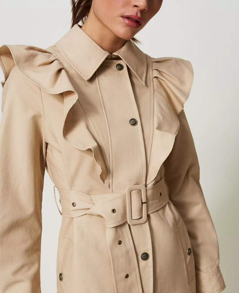 TWS-241TP2230 ALMOND MILK OVERCOAT