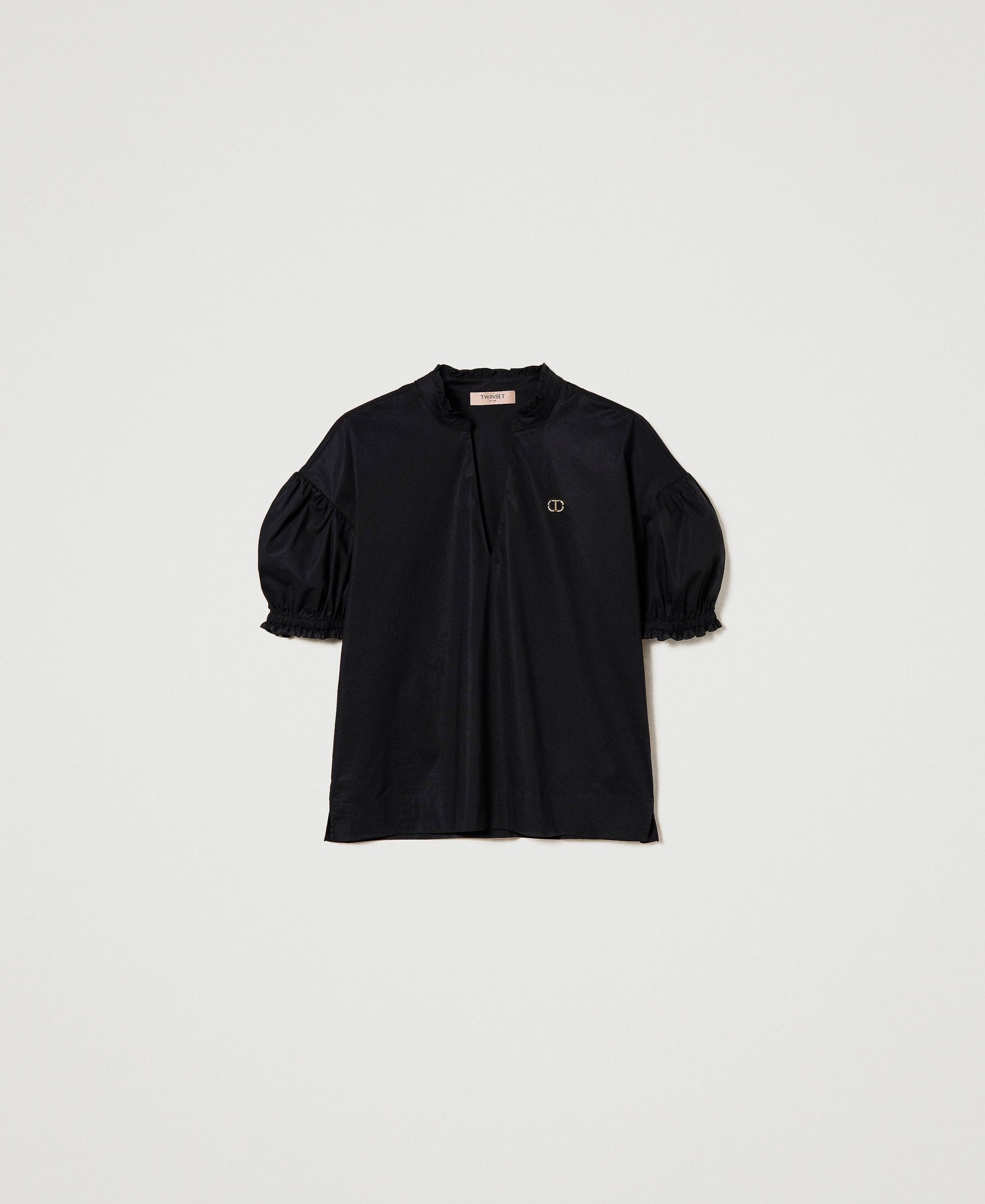 TWS-241TT2191 BLACK CHIC BLOUSE