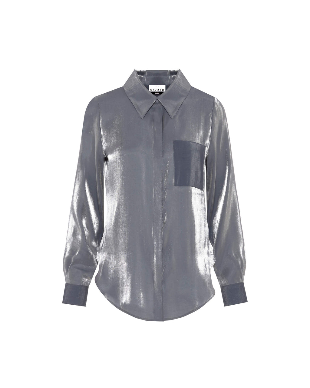 SFZ-24FE4152 SILVER BLUE BLOUSE