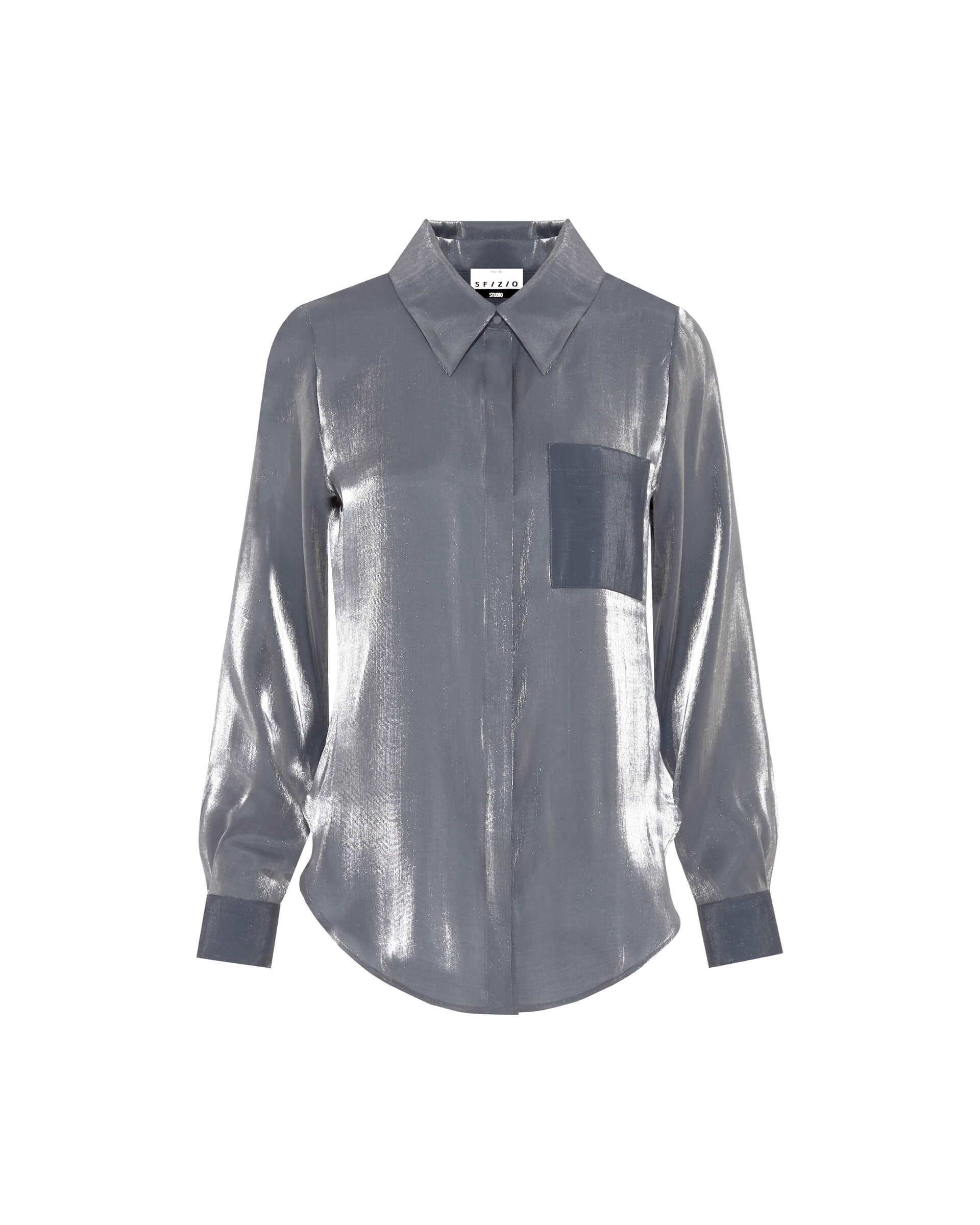 SFZ-24FE4152 SILVER BLUE BLOUSE