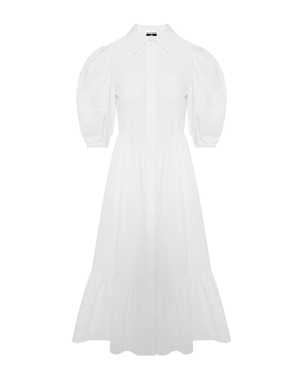 SFZ-24FE6208POPLIN BLACK SHIRT DRESS