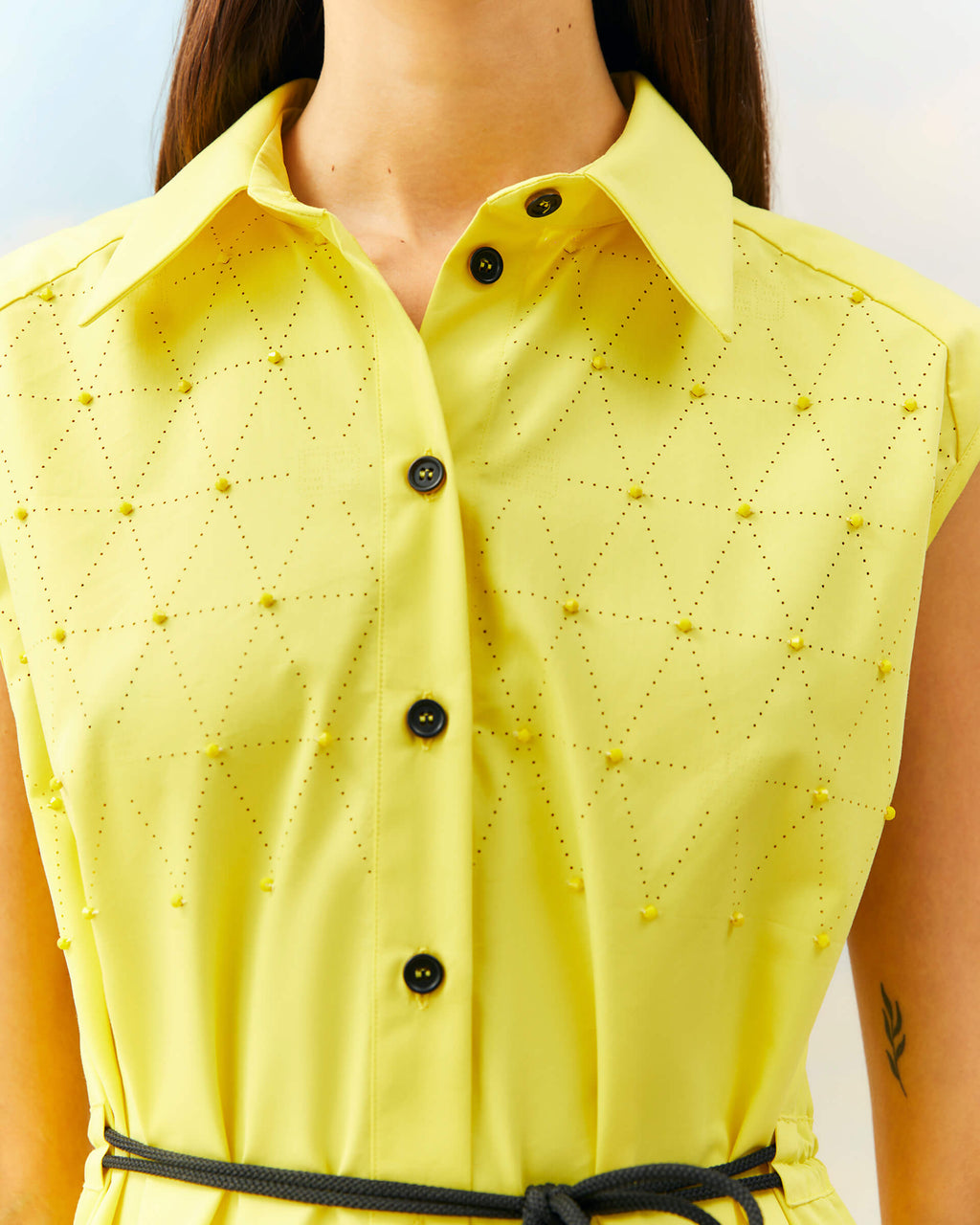 BEA-24FE6235POP23 BLACK SHIRT DRESS