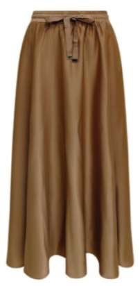 ROP-RPW2504 GREEN RIBBON PULLEY SATIN SKIRT