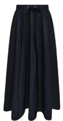 ROP-RPW2506 BLACK RIBBON PULLEY TAFFETA SKIRT