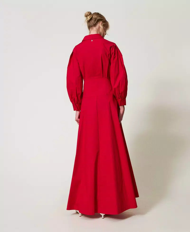 TWS-251AP2306 BLACK LONG SHIRT DRESS