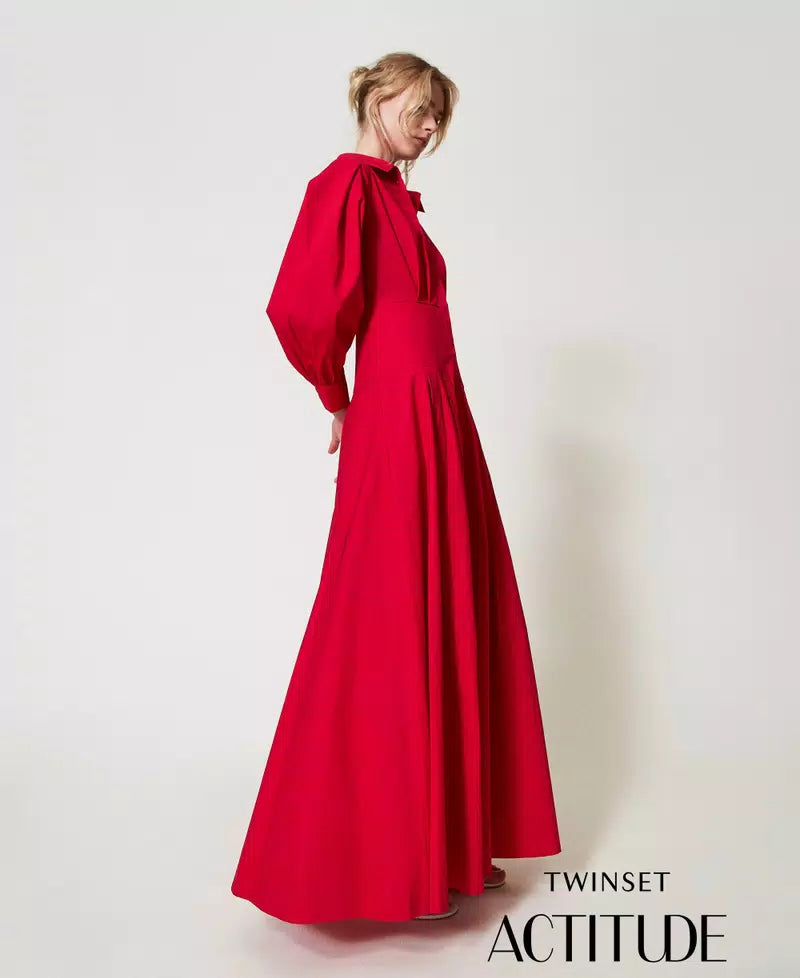 TWS-251AP2306 BLACK LONG SHIRT DRESS