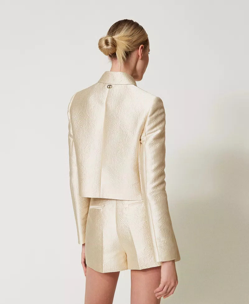 TWS-251TP2241 BLACK BUTTON BLAZER