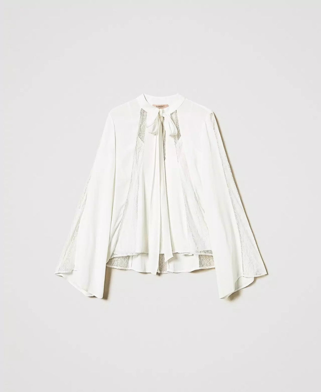 TWS-251TP2413 WHITE BOW BLOUSE
