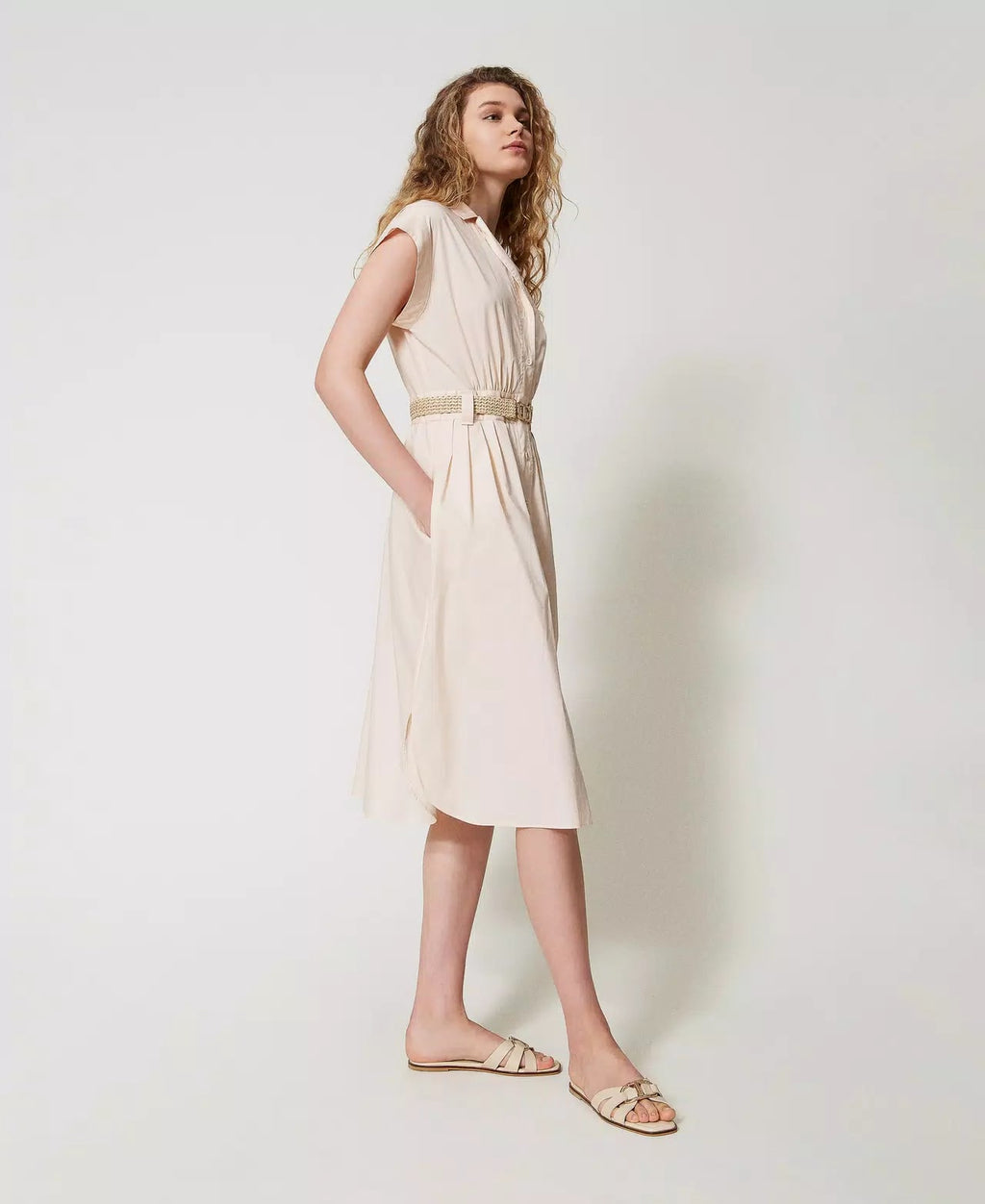 TWS-251TT2102 CREAM SHIRT DRESS