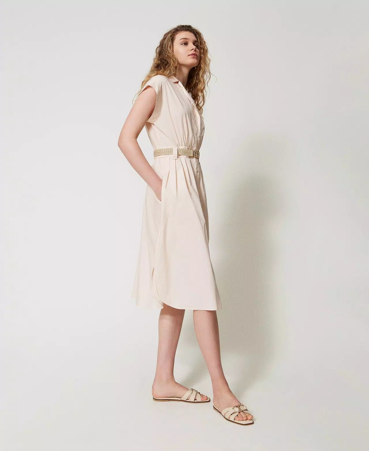 TWS-251TT2102 CREAM SHIRT DRESS