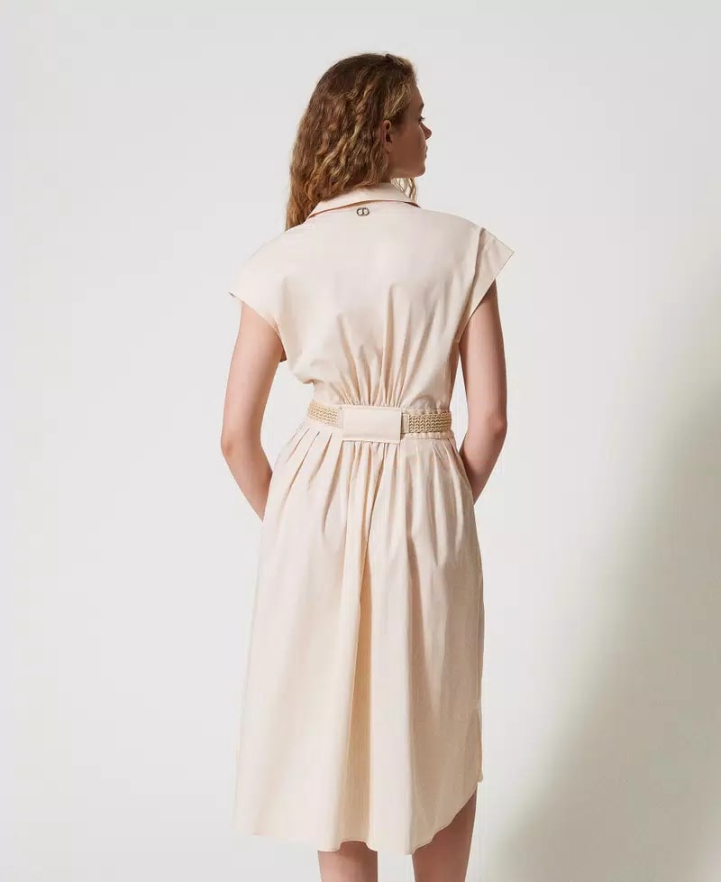 TWS-251TT2102 BROWN SHIRT DRESS