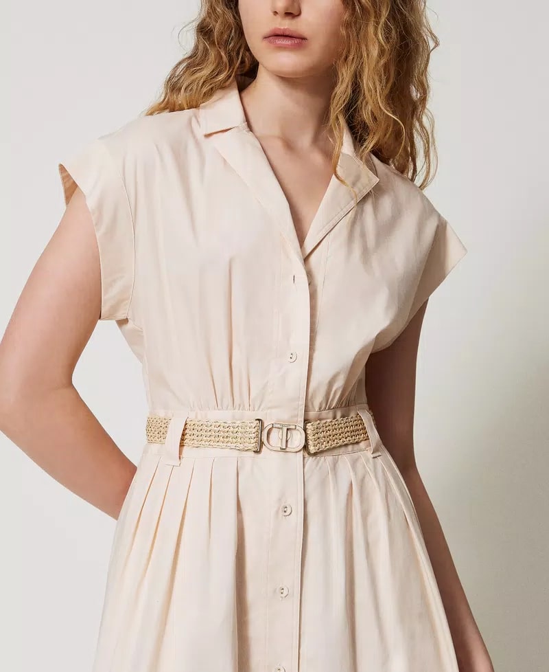 TWS-251TT2102 BROWN SHIRT DRESS