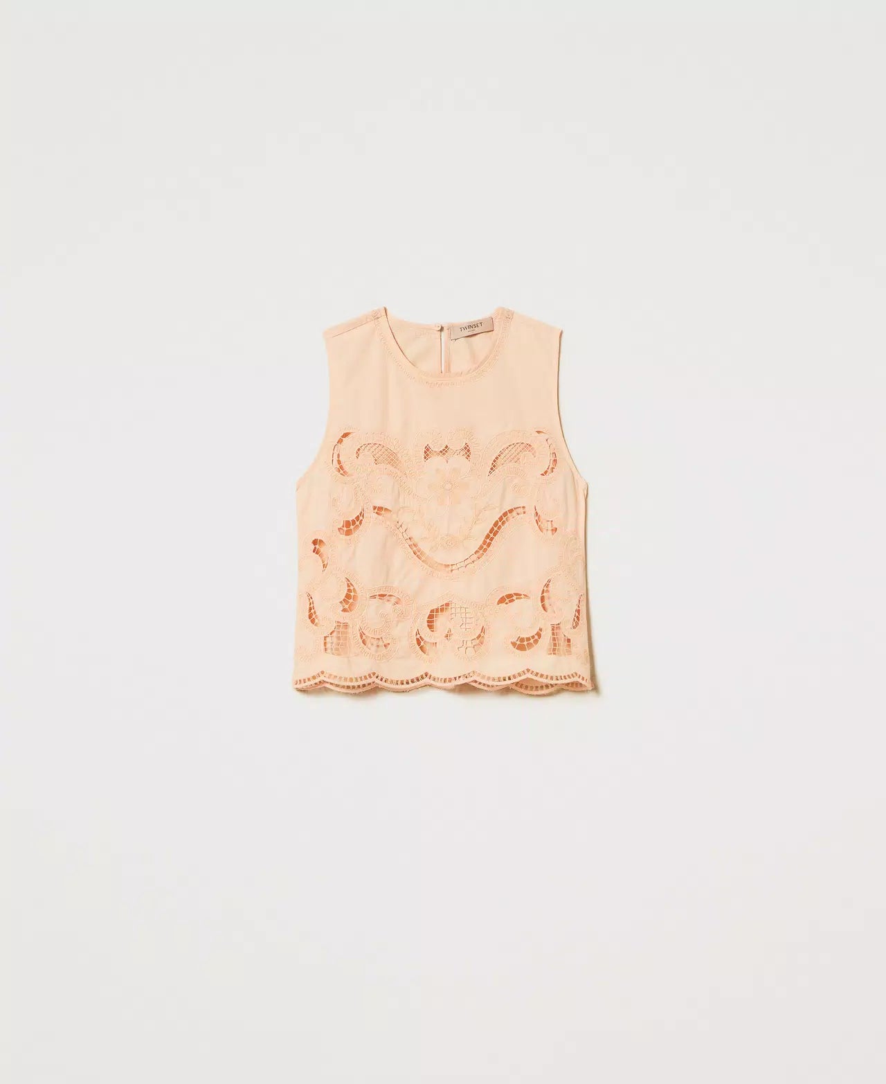 TWS-251TT2165 PINK LACE VEST