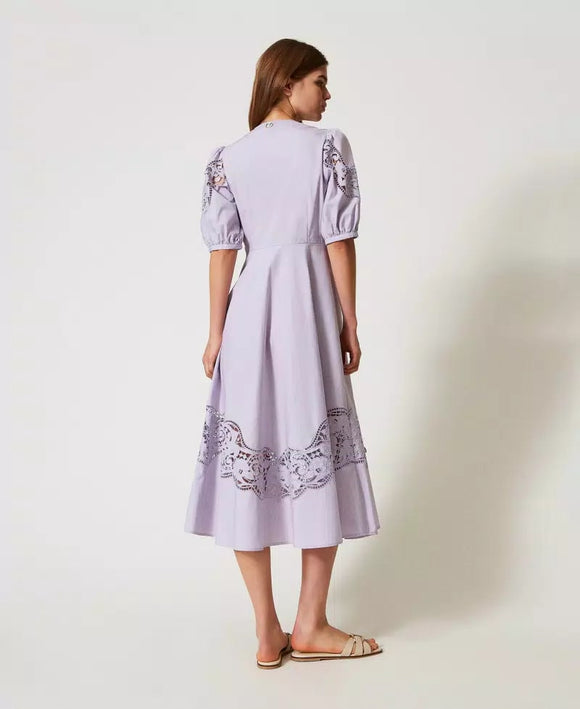 TWS-251TT2330 BLACK COTTON LACE DRESS