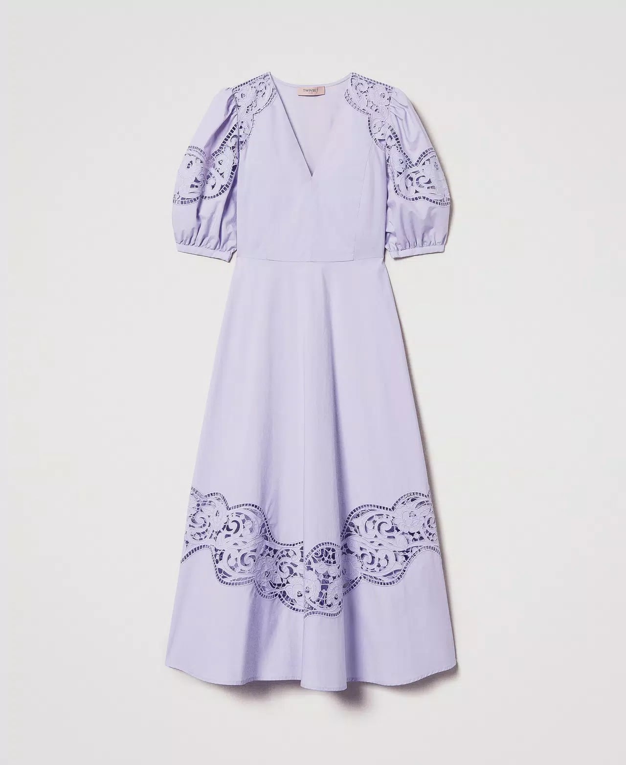TWS-251TT2330 BLACK COTTON LACE DRESS