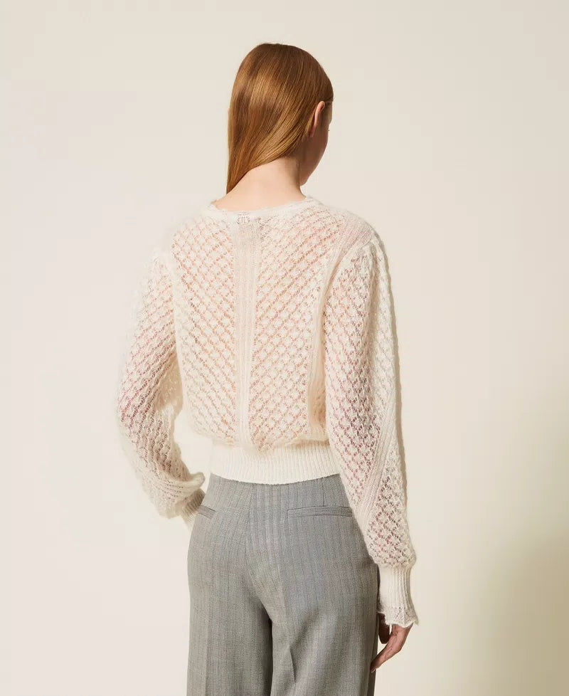 TWS-252TP3520 IVORY MOHAIR BLEND TOP