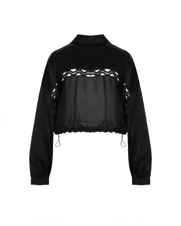 BEA-25FE3990AURA BLACK ZIP-UP JACKET