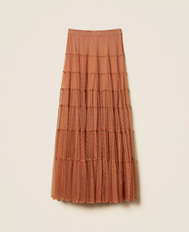TWS-261TP2773 BLACK TULLE SKIRT